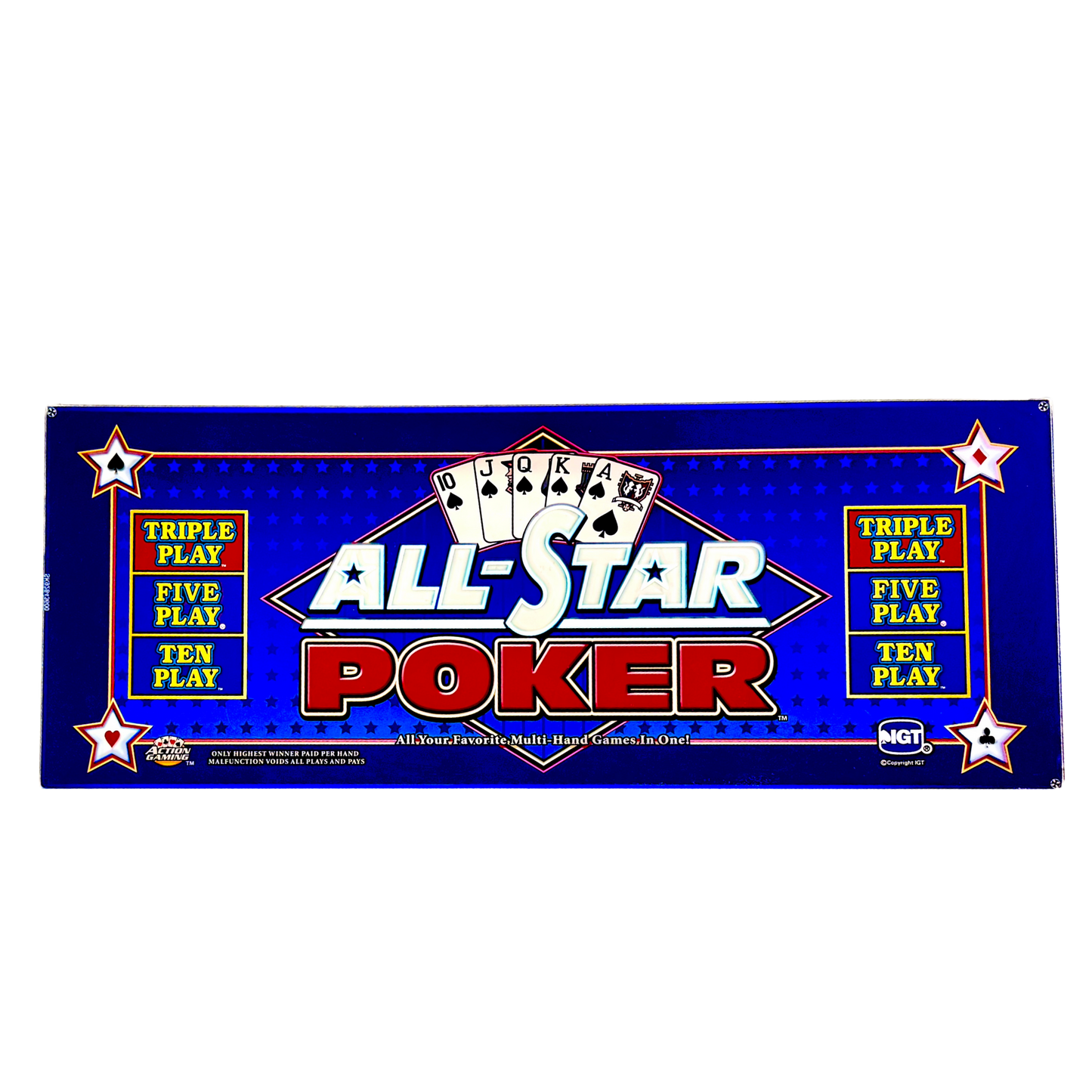 All-Star Poker Slot Glass