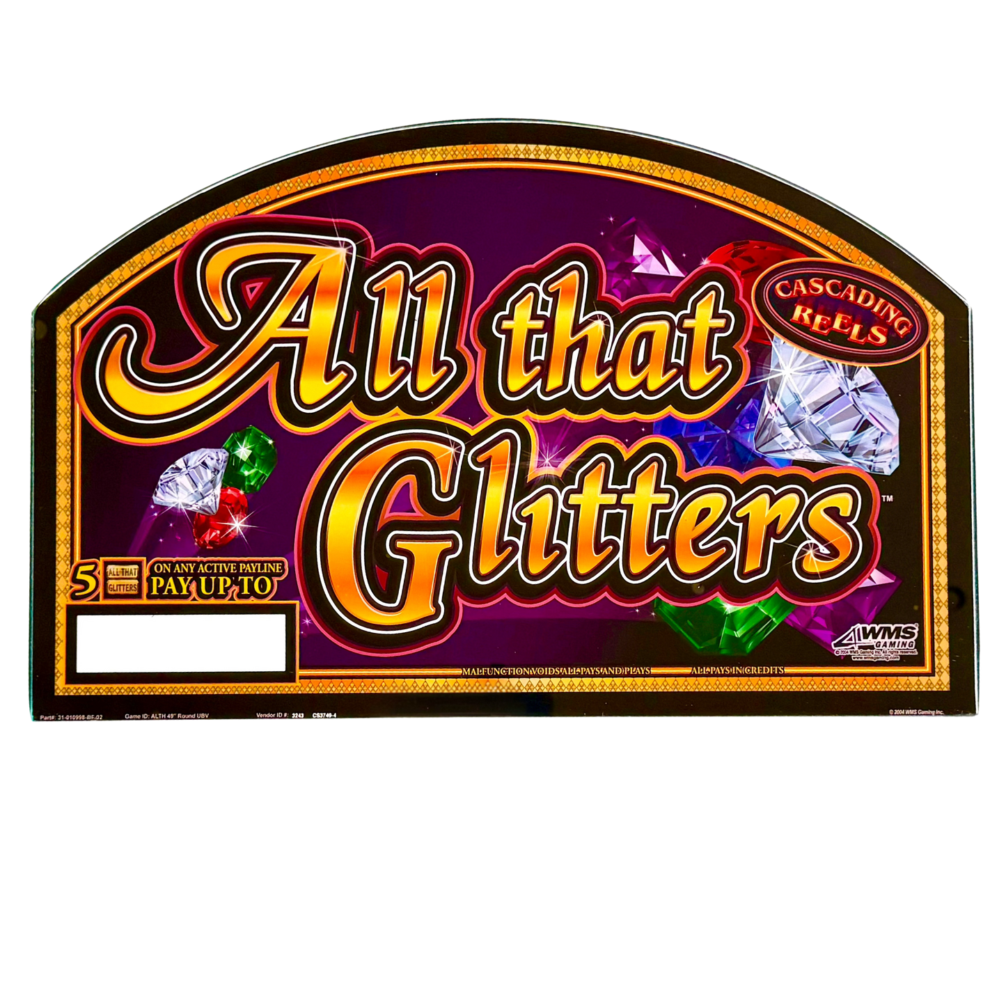 All That Glitters Slot Glass