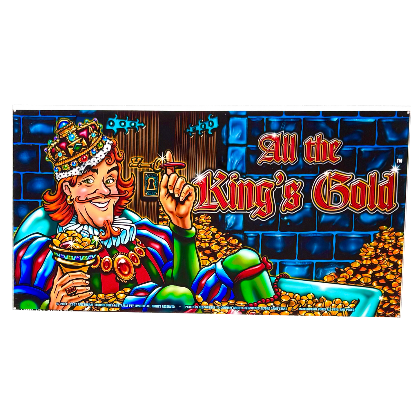All The King's Gold Slot Retro Acrylic