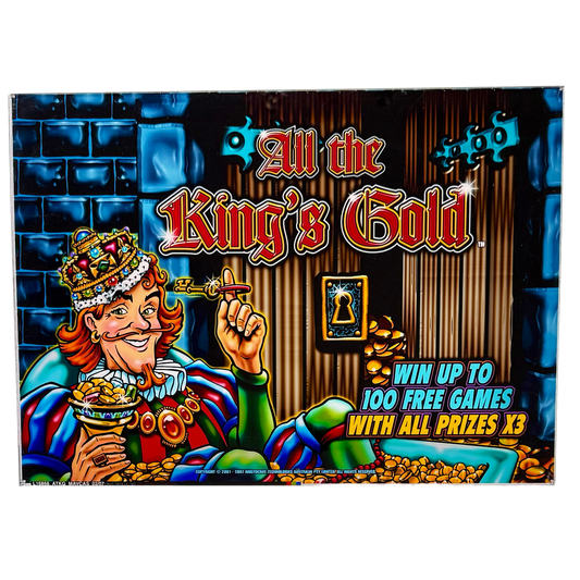 All The King's Gold Slot Retro Acrylic