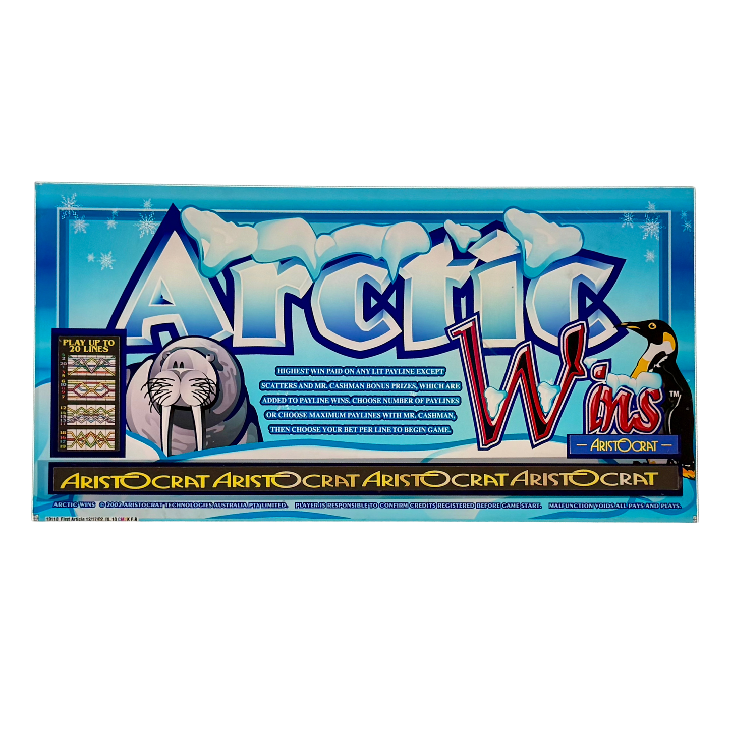 Arctic Wins Slot Retro Acrylic