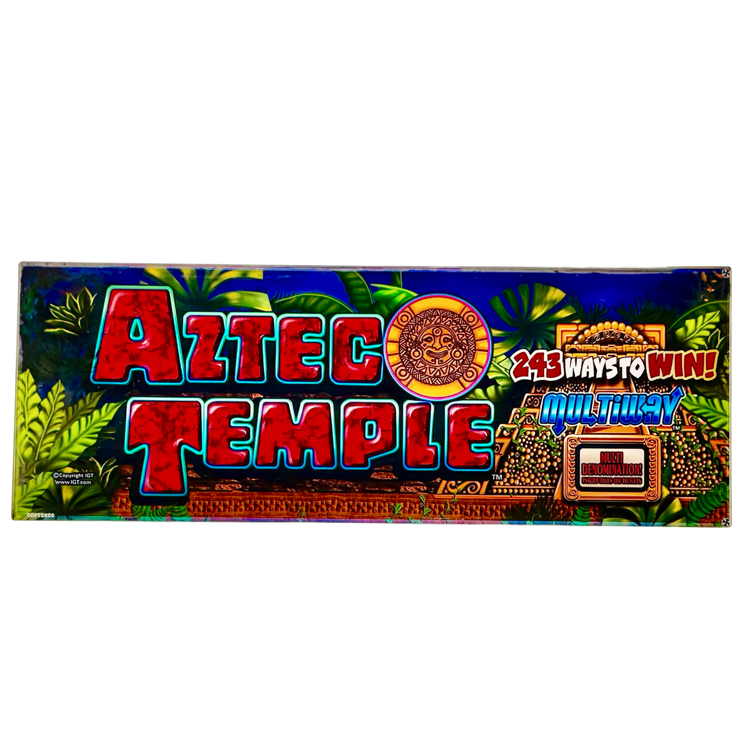 Aztec Temple Slot Glass