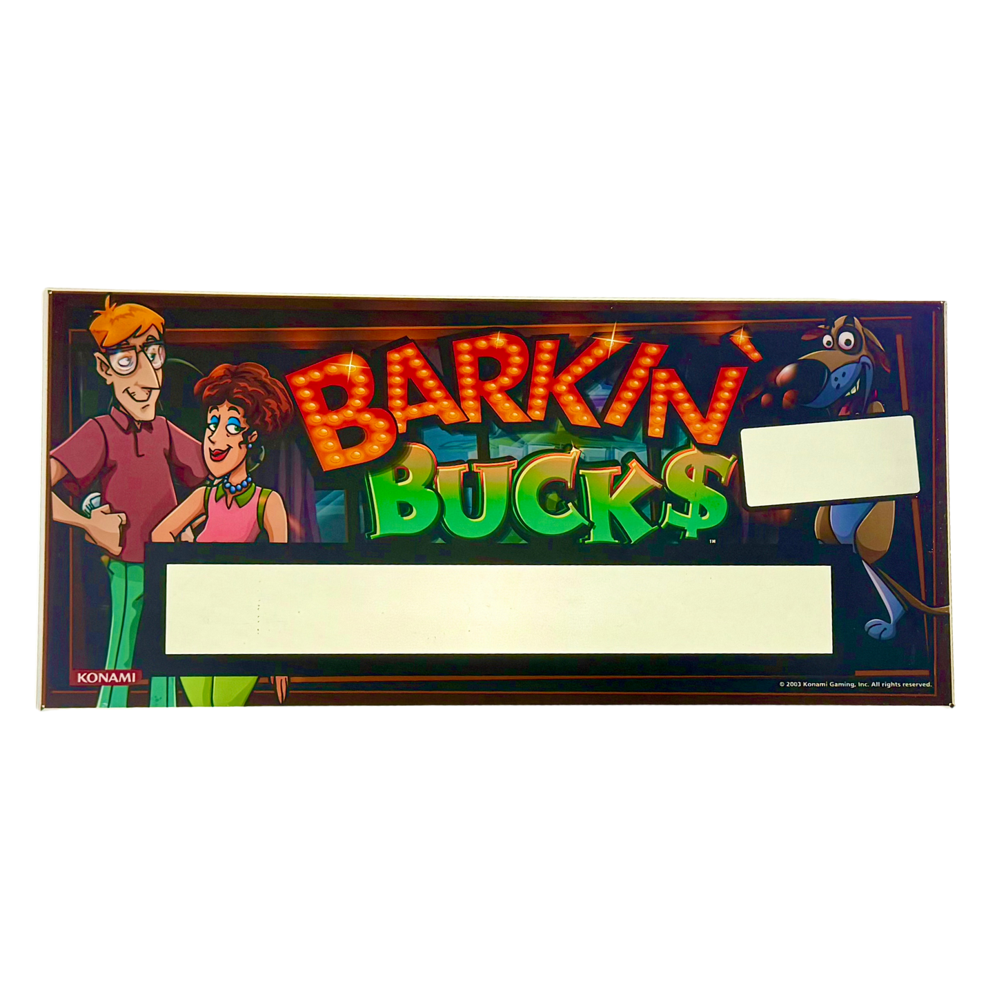 Barkin' Bucks Slot Glass