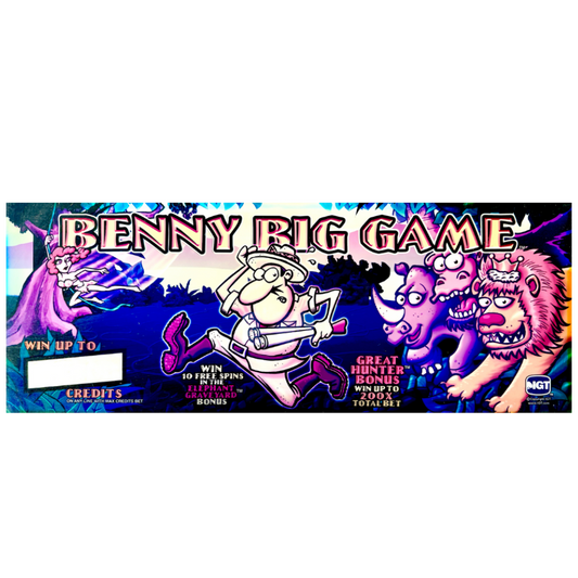 Benny Big Game Slot Glass