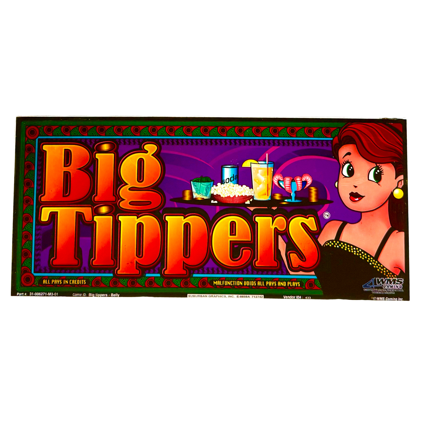 Big Tippers Slot Glass