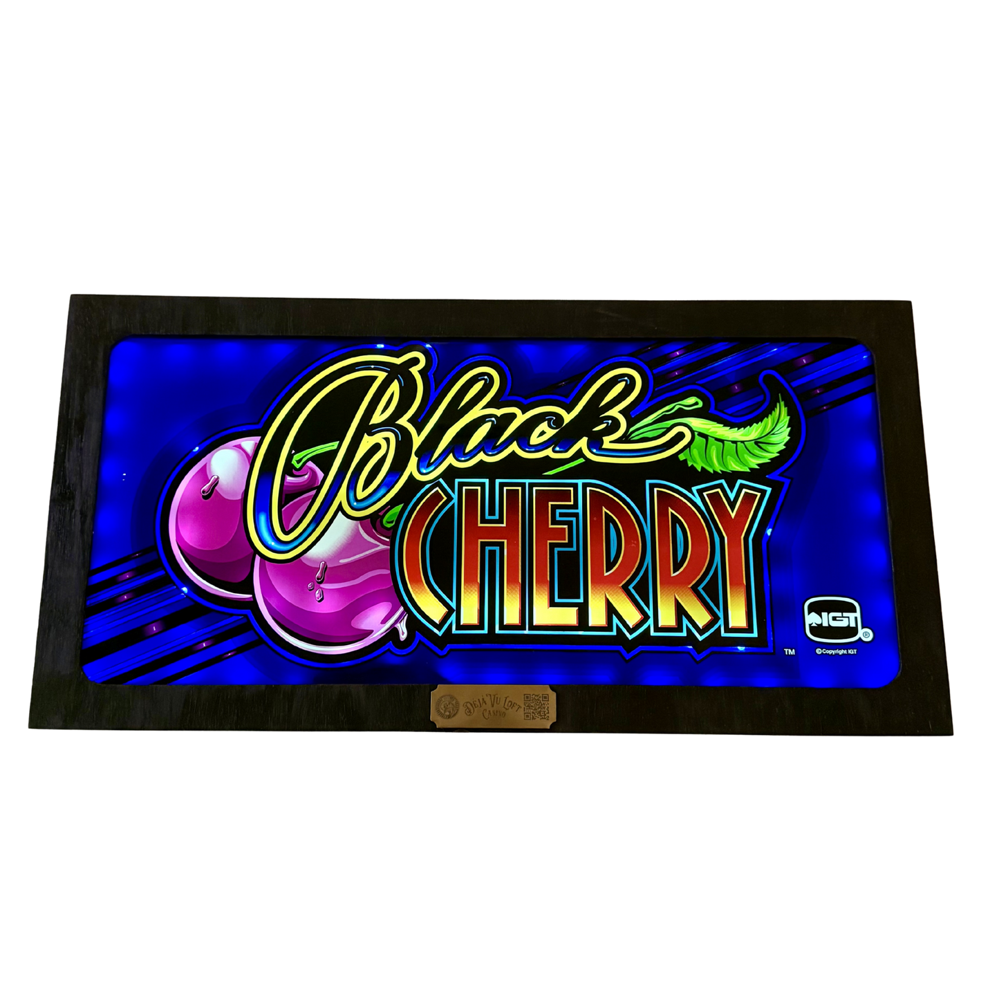 Black Cherry Slot Glass