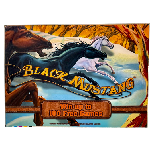 Black Mustang Slot Retro Acrylic