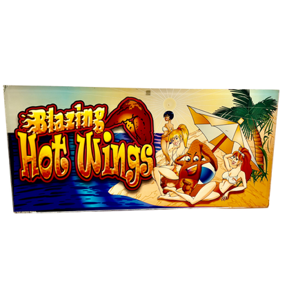 Blazing Hot Wings Slot Glass