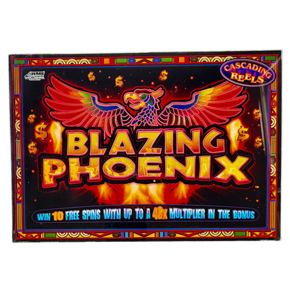 Blazing Phoenix Jumbo Slot Glass