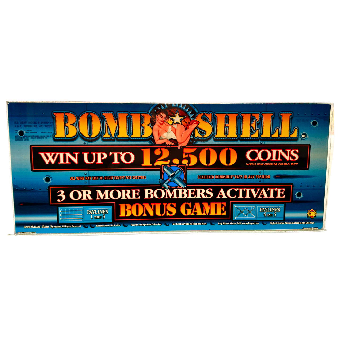 Bombshell Slot Glass