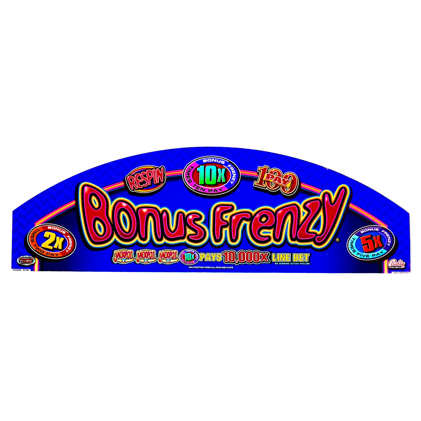 Bonus Frenzy Slot Glass