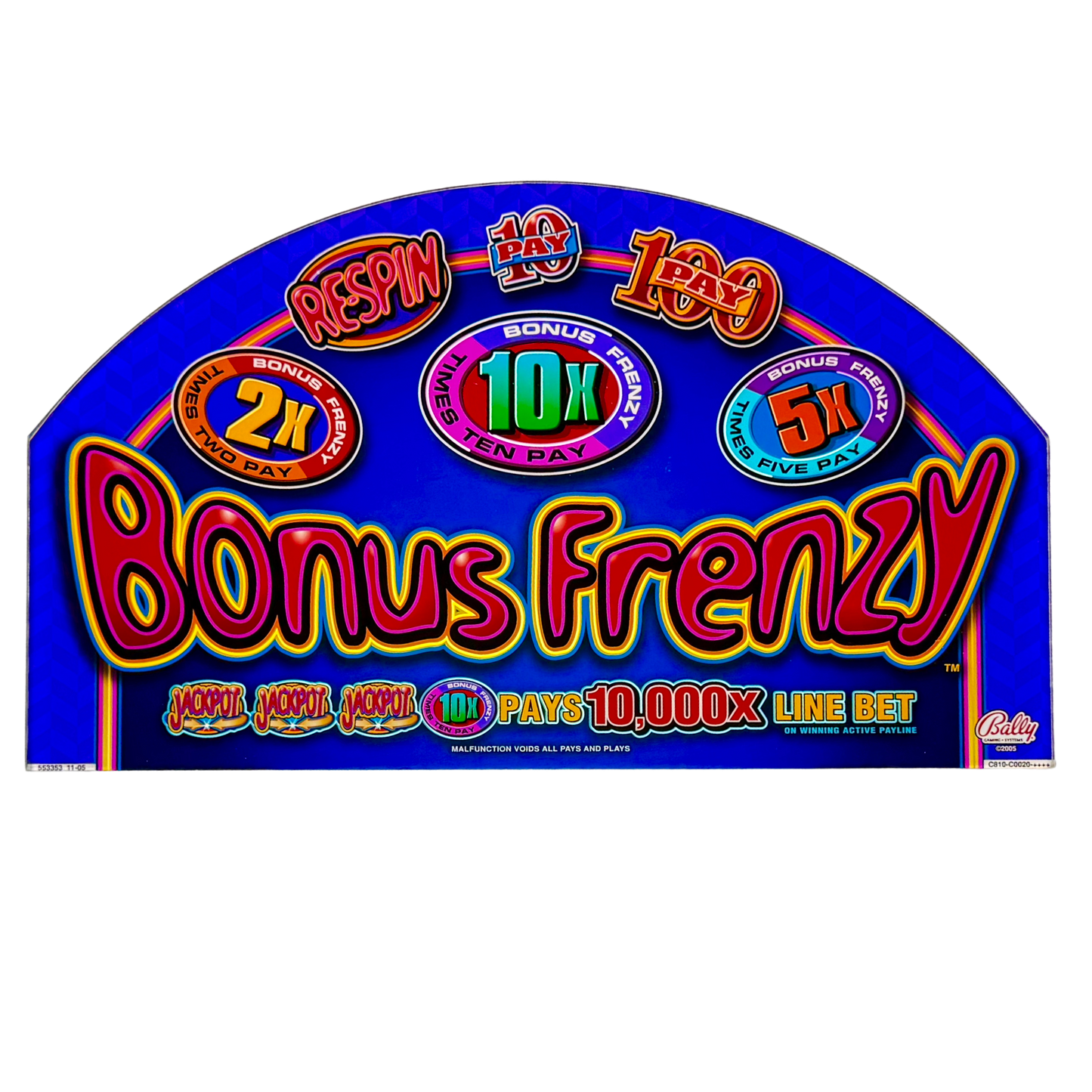 Bonus Frenzy Slot Glass