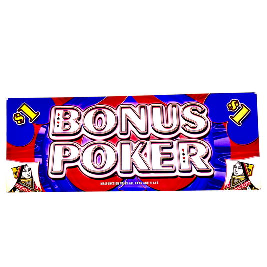 Bonus Poker Slot Glass