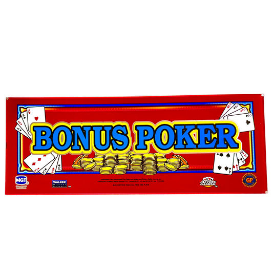 Bonus Poker Slot Glass