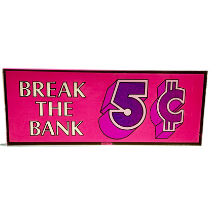 Break The Bank Retro Slot Glass