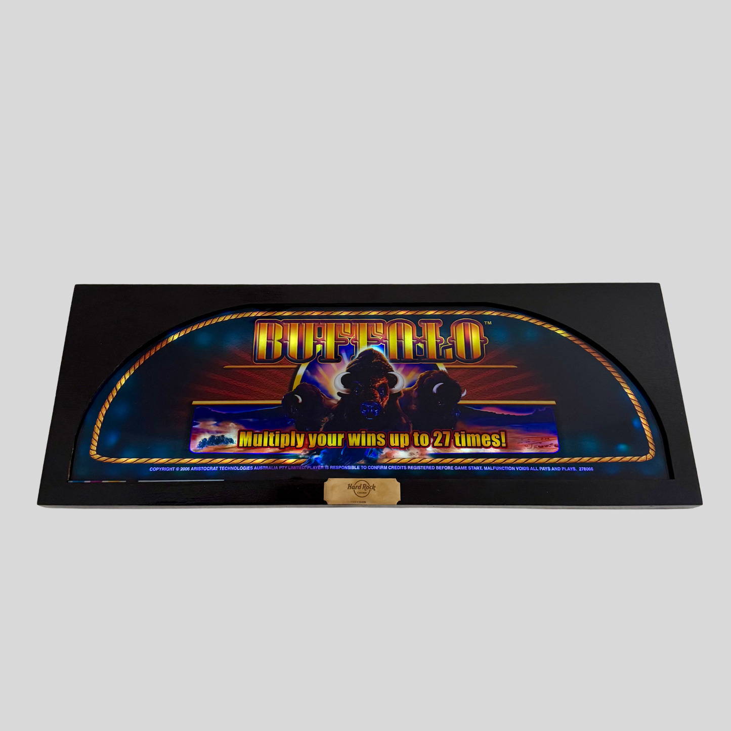Buffalo Slot Retro Acrylic