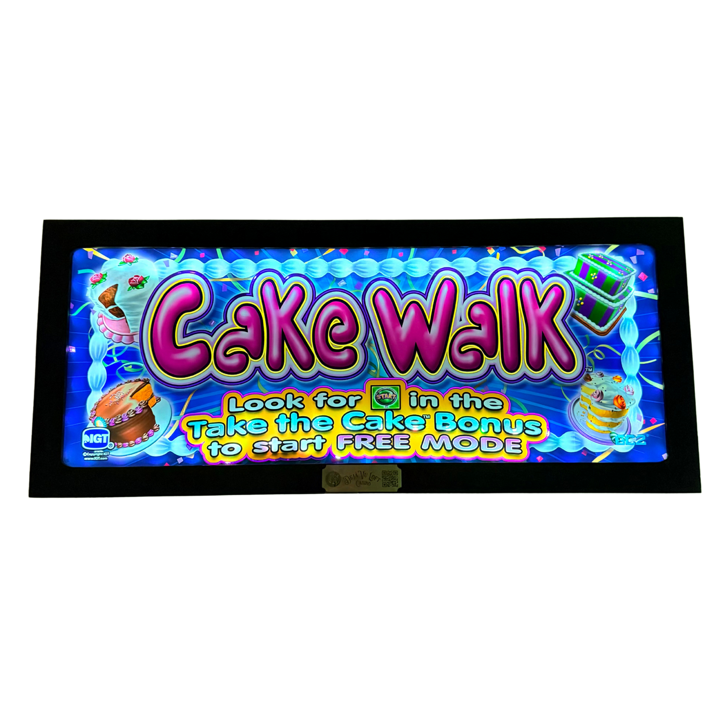 Cake Walk Slot Glass