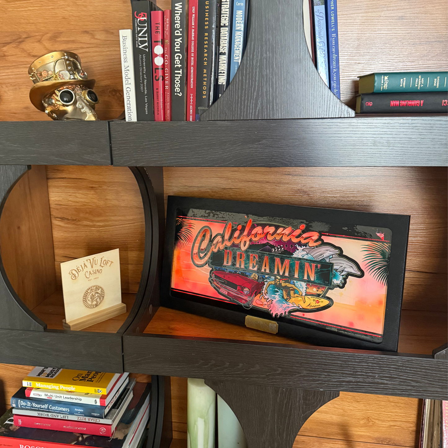 California Dreamin' Retro Slot Glass