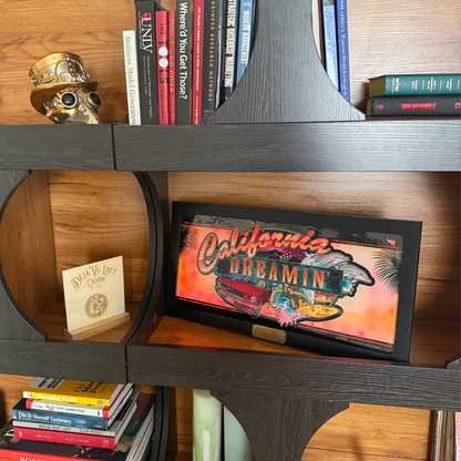 California Dreamin' Retro Slot Glass