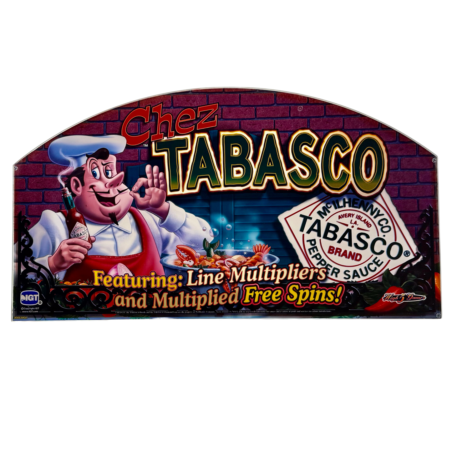 Chez Tabasco Slot Glass