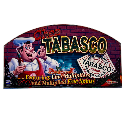 Chez Tabasco Slot Glass