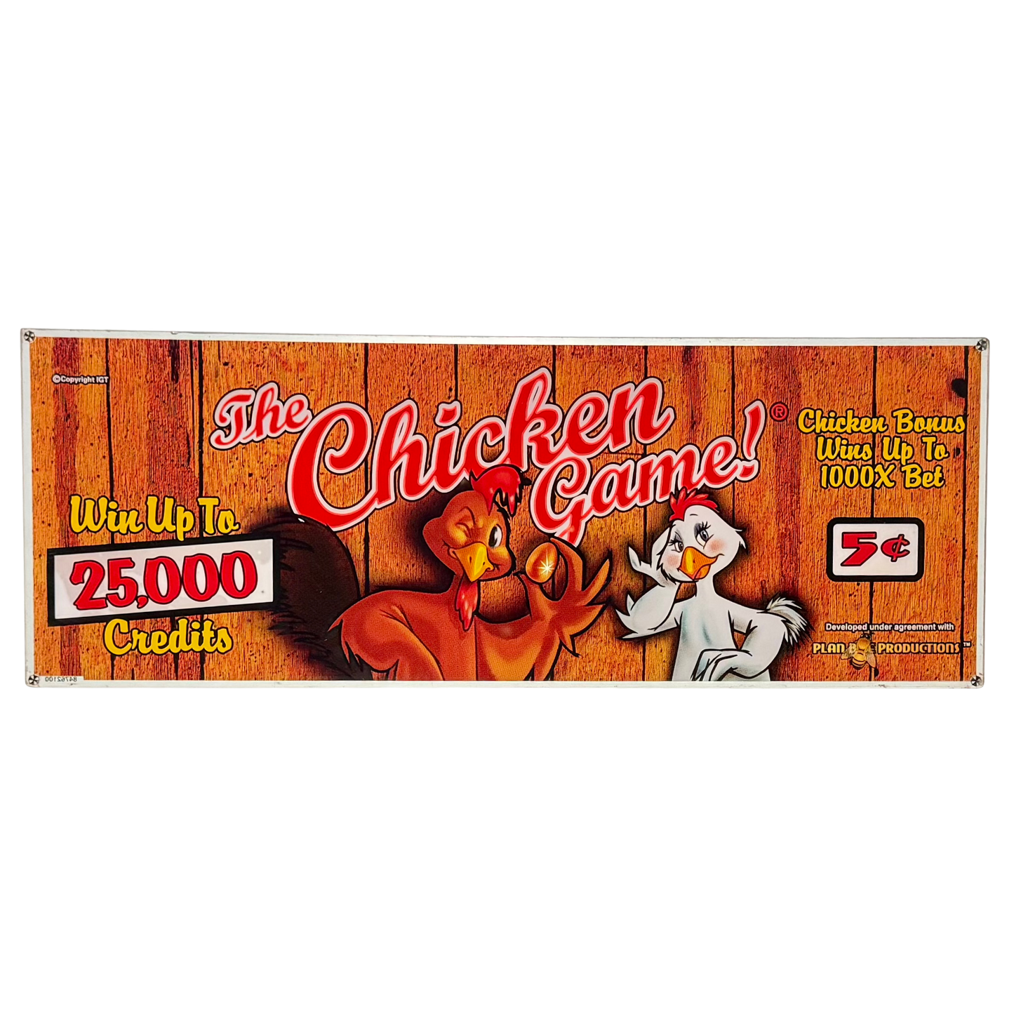 Chicken Game Slot Glass