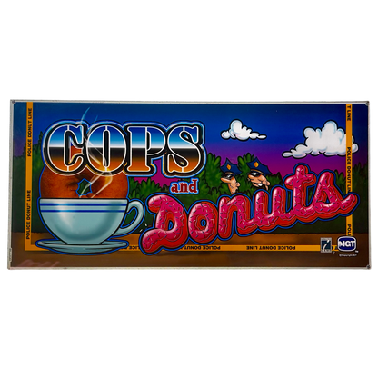 Cops And Donuts Slot Glass