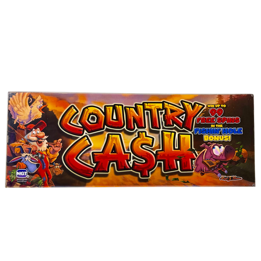 Country Cash Slot Glass