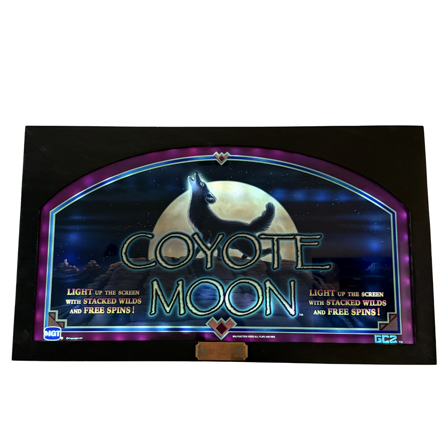 Coyote Moon Slot Glass