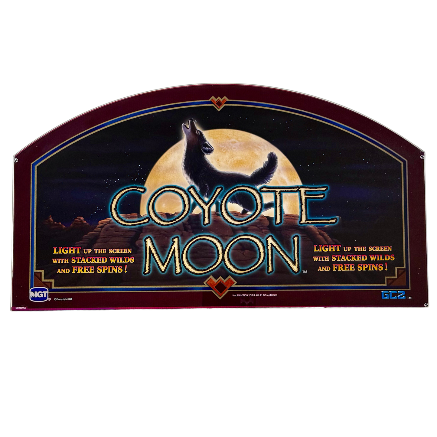 Coyote Moon Slot Glass