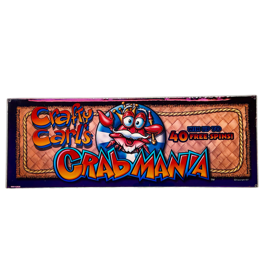 Crafty Carl's Crabmania Slot Glass