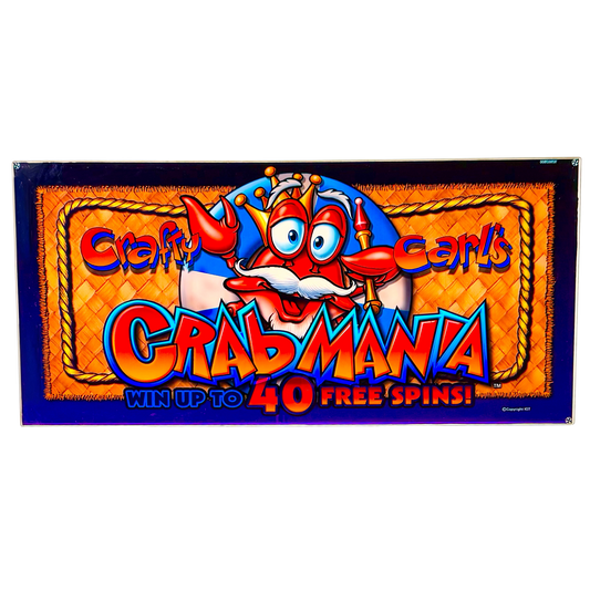 Crafty Carl's Crabmania Slot Glass