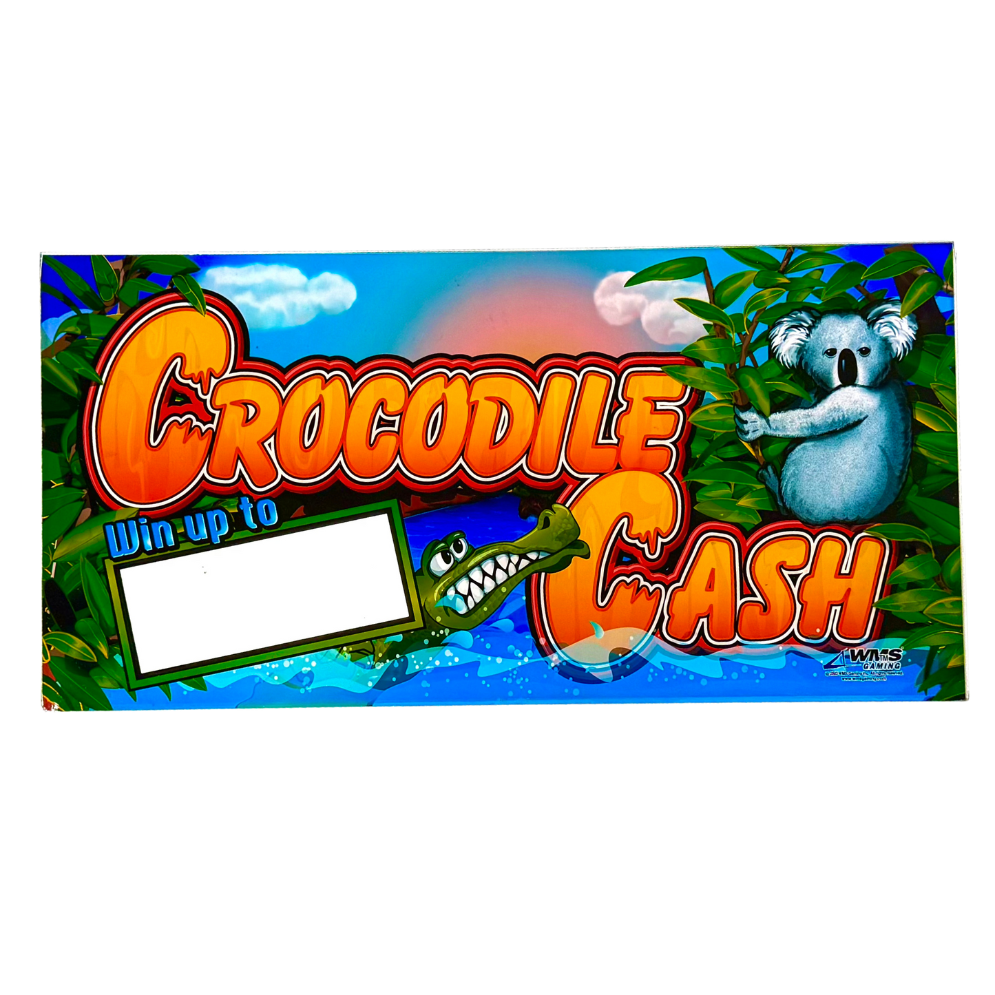 Crocodile Cash Slot Glass