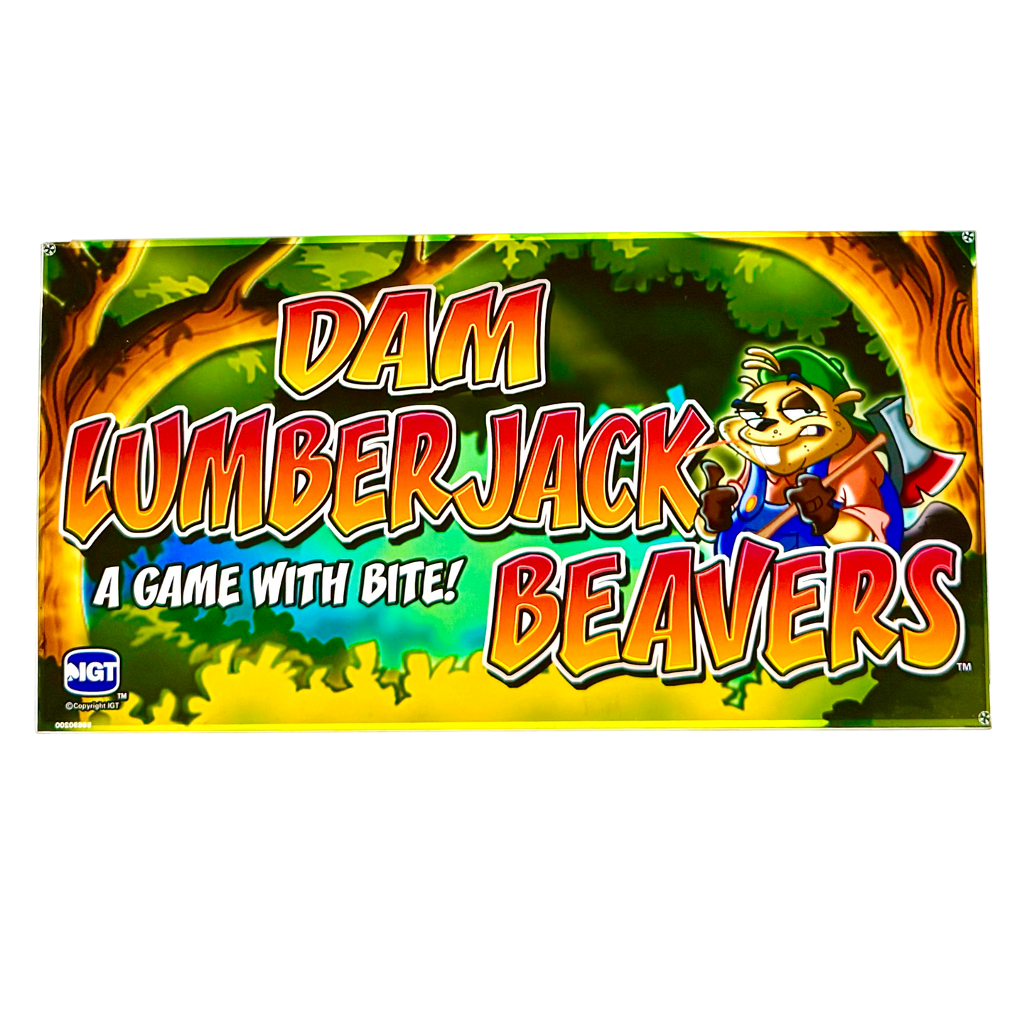 Dam Lumberjack Beavers Slot Glass