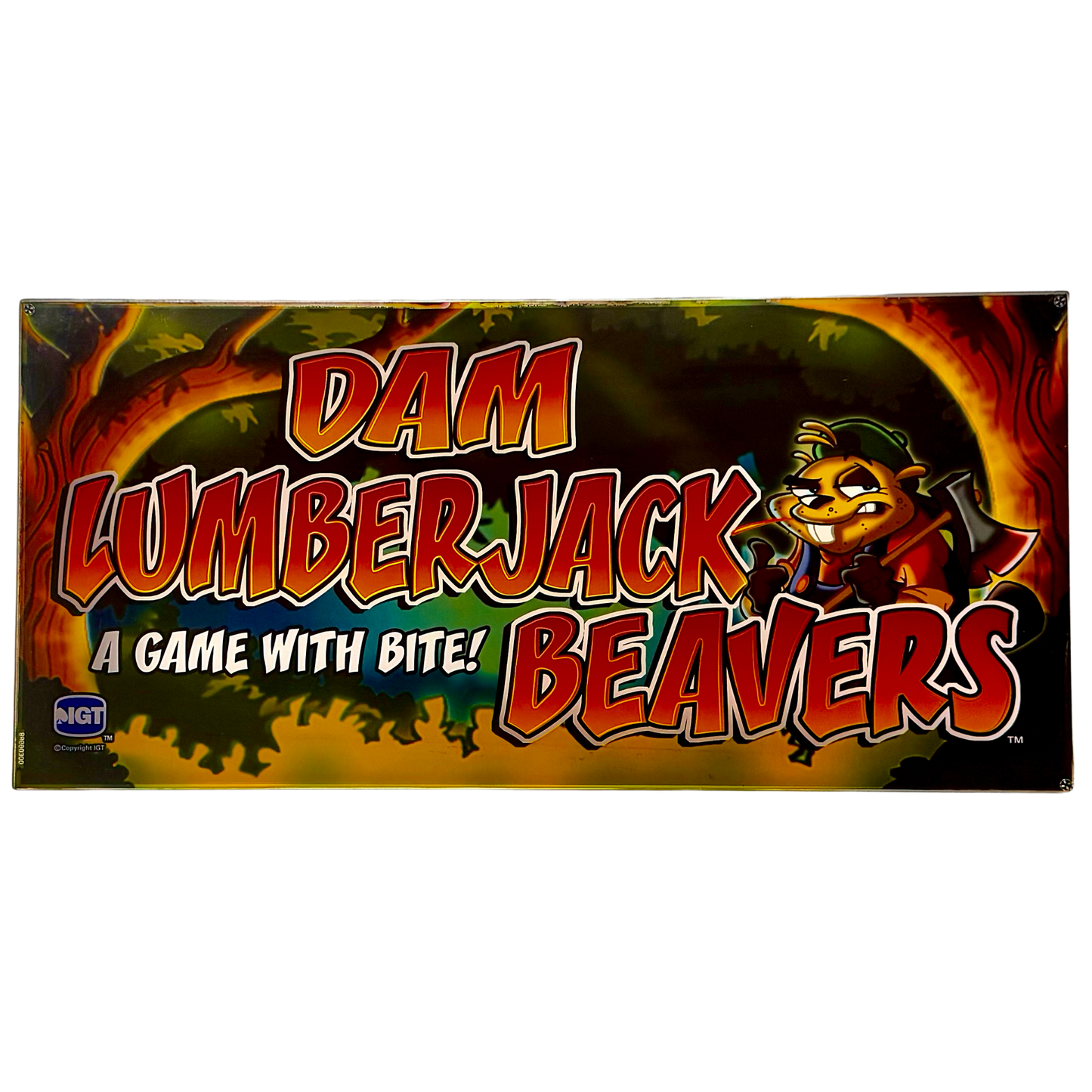 Dam Lumberjack Beavers Slot Glass