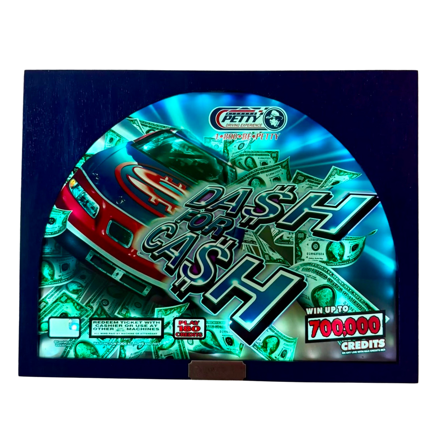 Richard Petty - Dash For Cash Jumbo Slot Glass