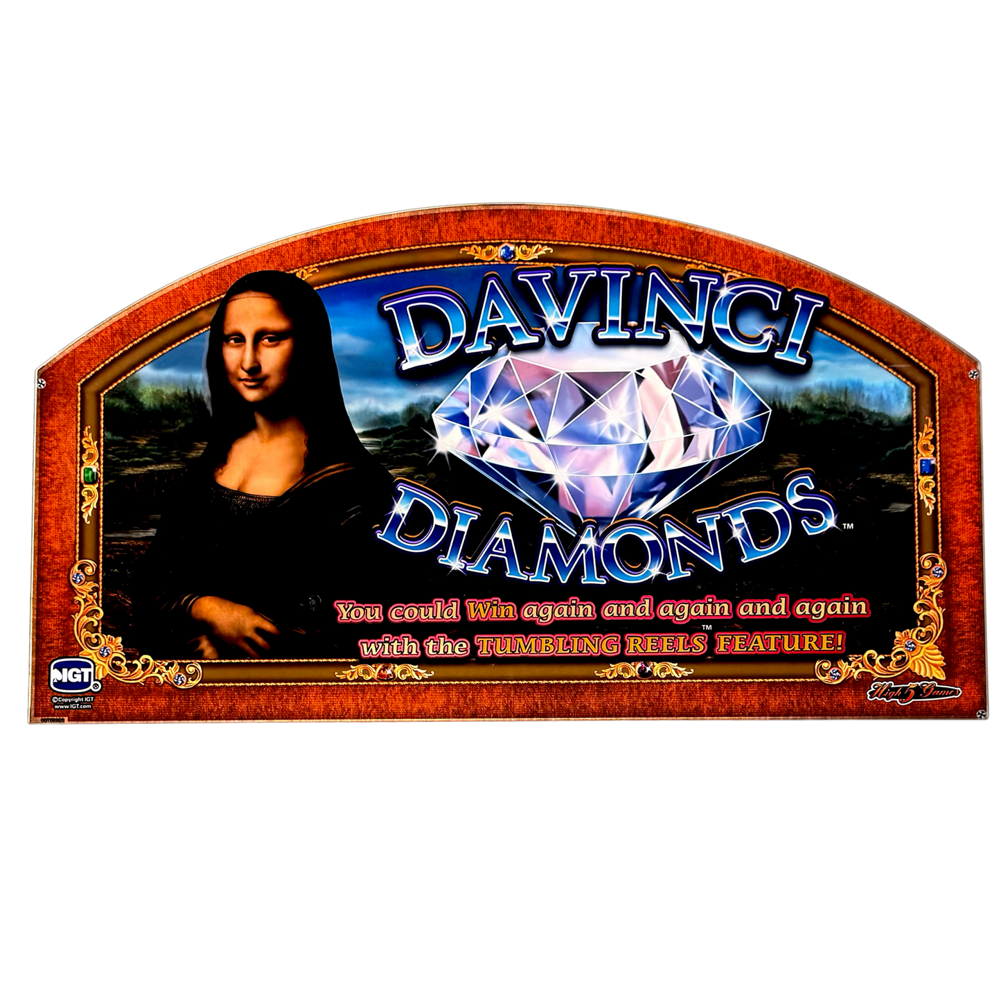 DaVinci Diamonds Slot Glass