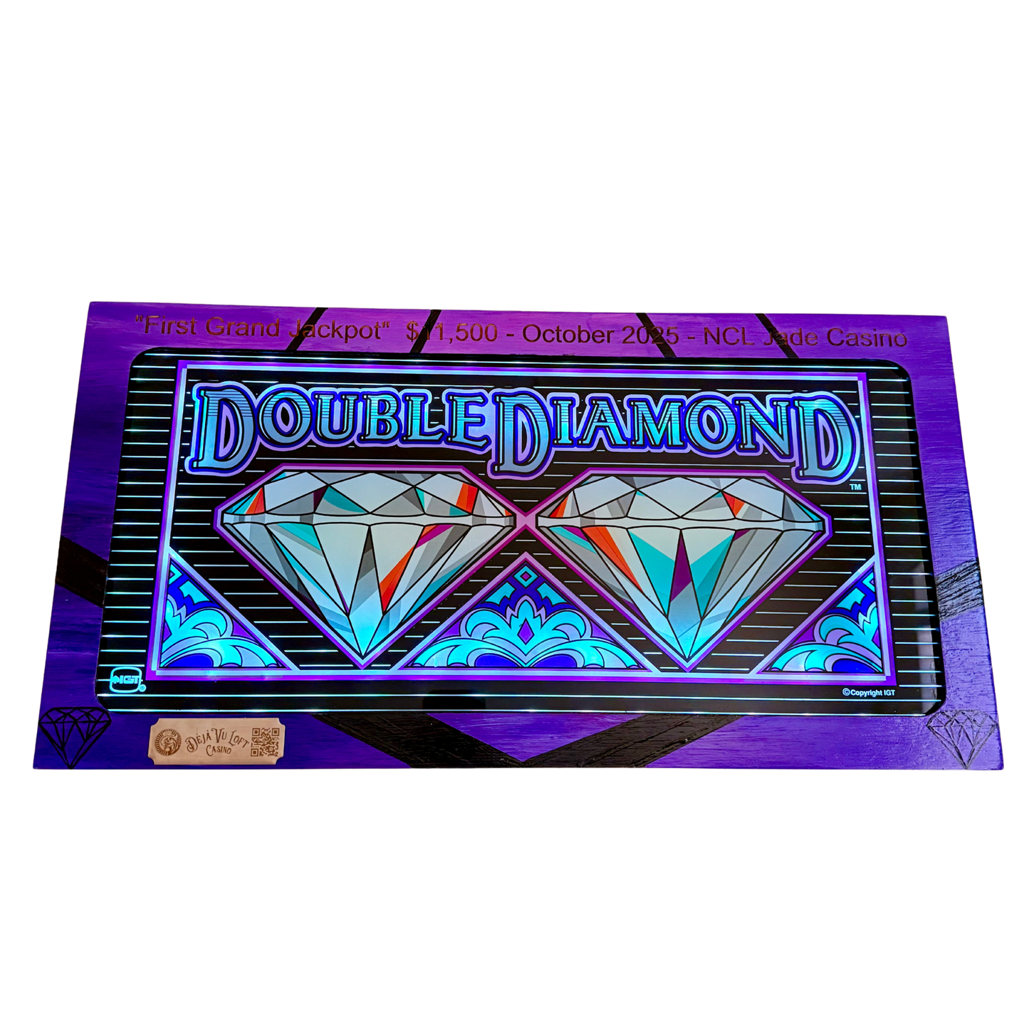 Double Diamond Slot Glass