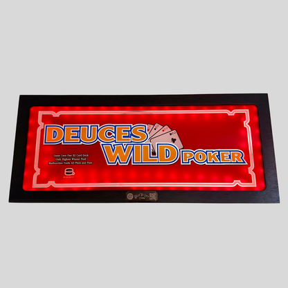 Deuces Wild Poker Slot Glass