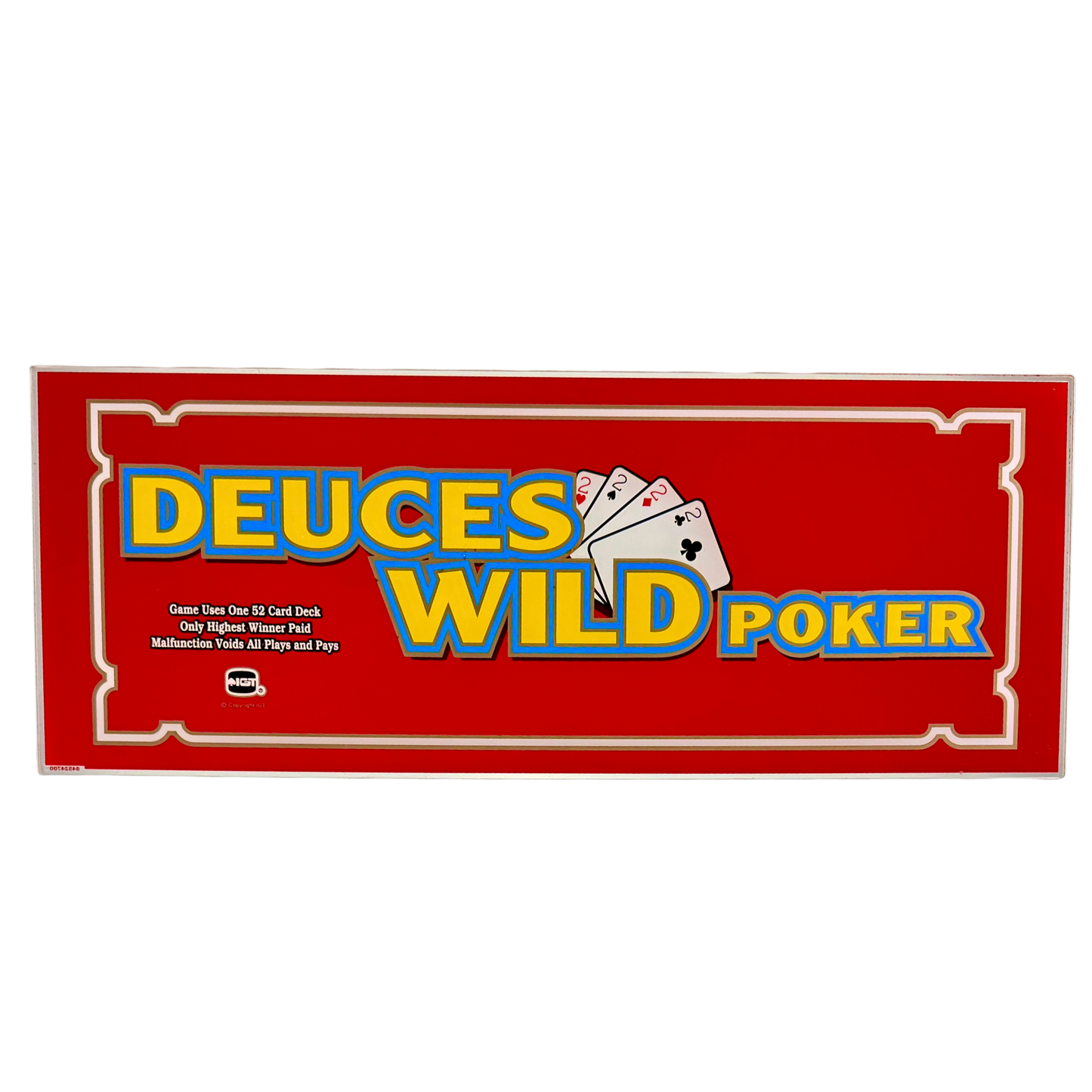 Deuces Wild Poker Slot Glass