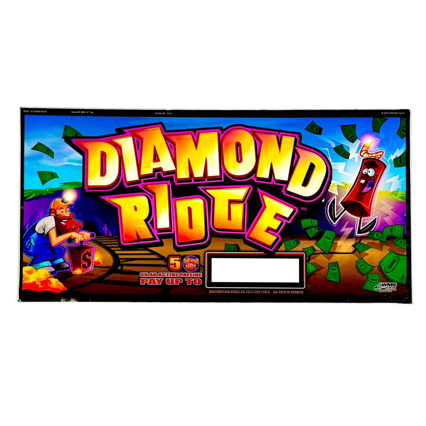 Diamond Ridge Slot Glass