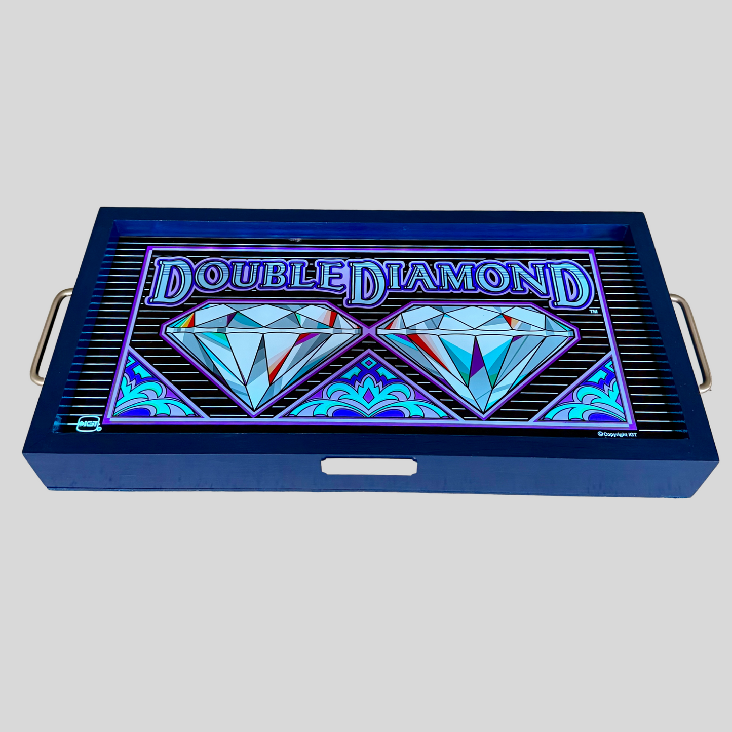Double Diamond Slot Glass