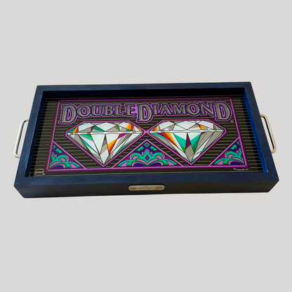 Double Diamond Slot Glass