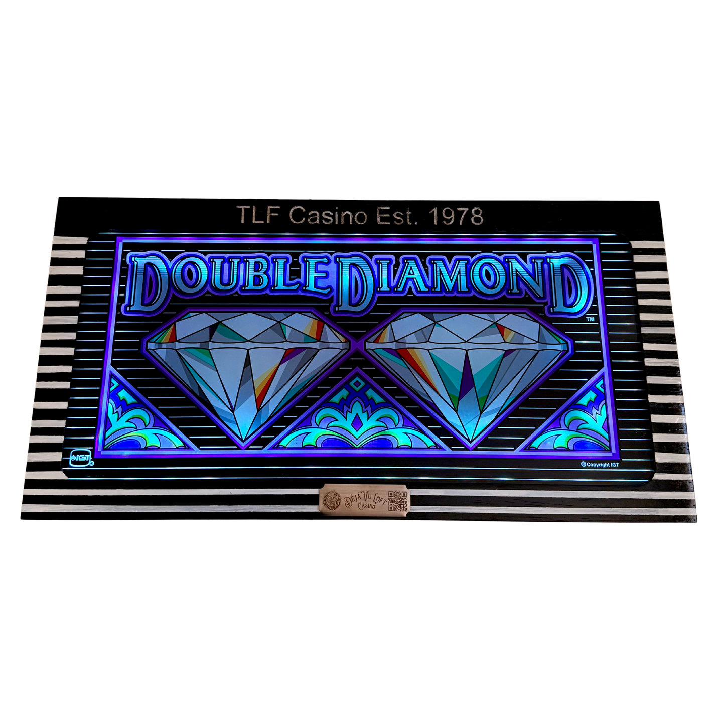 Double Diamond Slot Glass