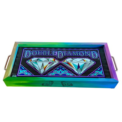 Double Diamond Slot Glass