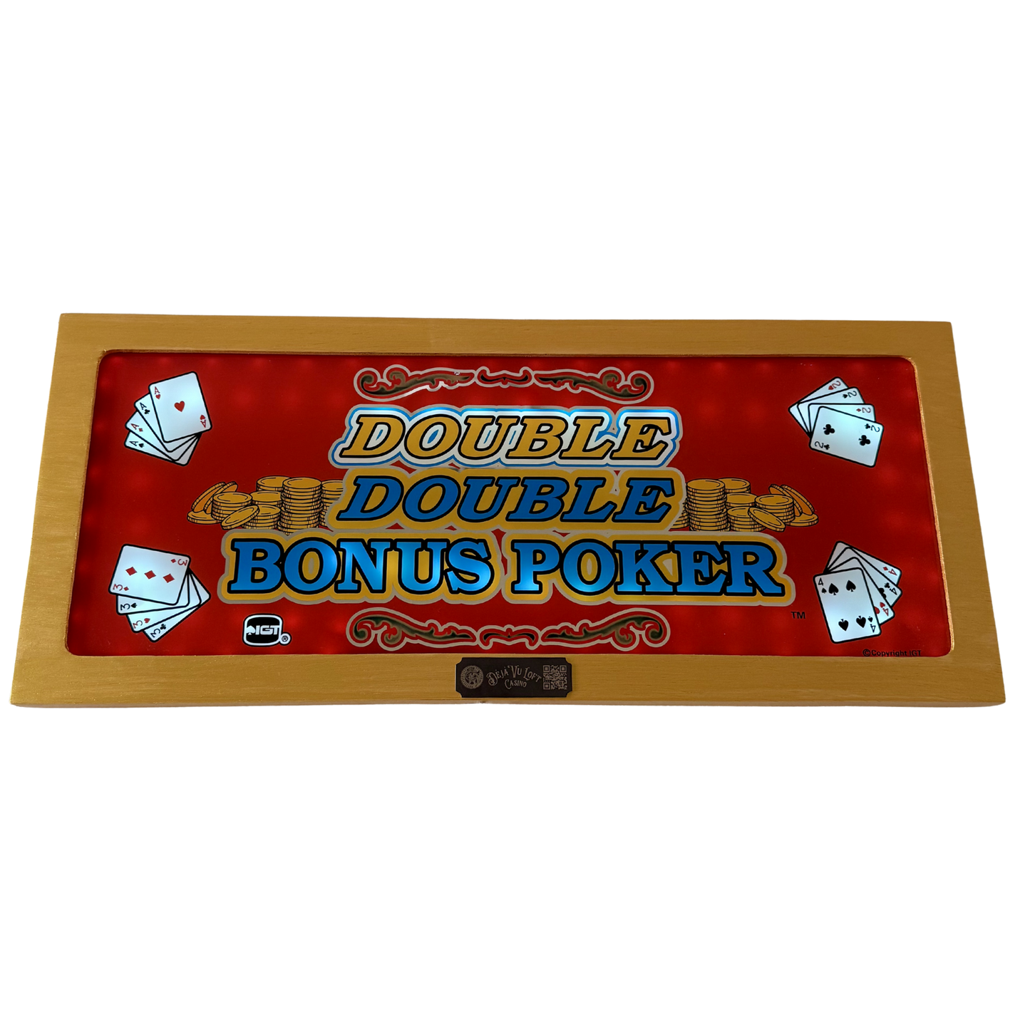 Double Double Bonus Poker Slot Glass