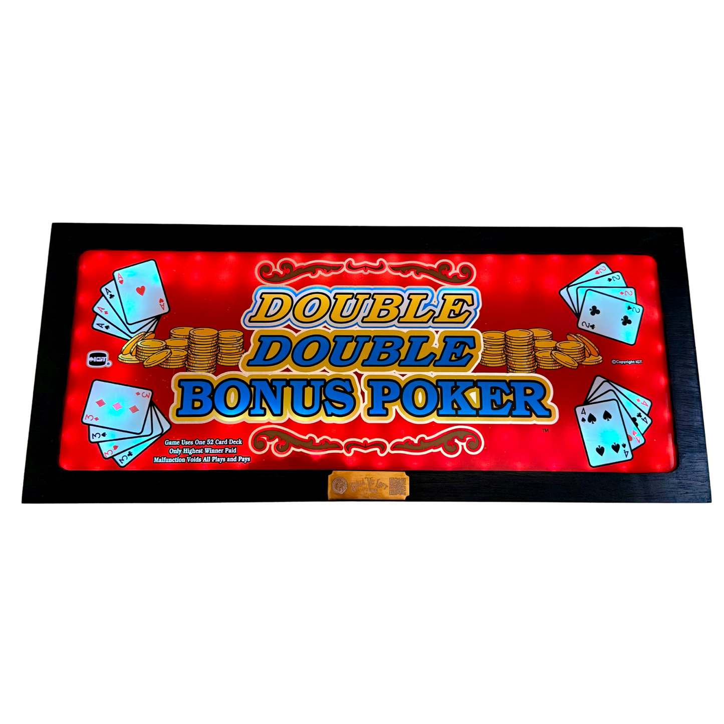 Double Double Bonus Poker Slot Glass