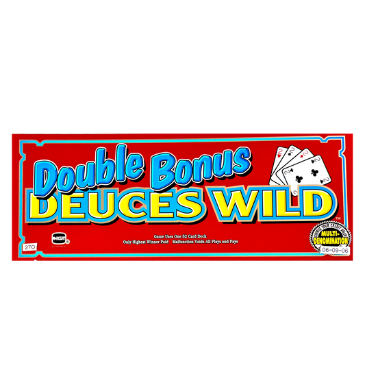 Double Bonus Deuces Wild Slot Glass