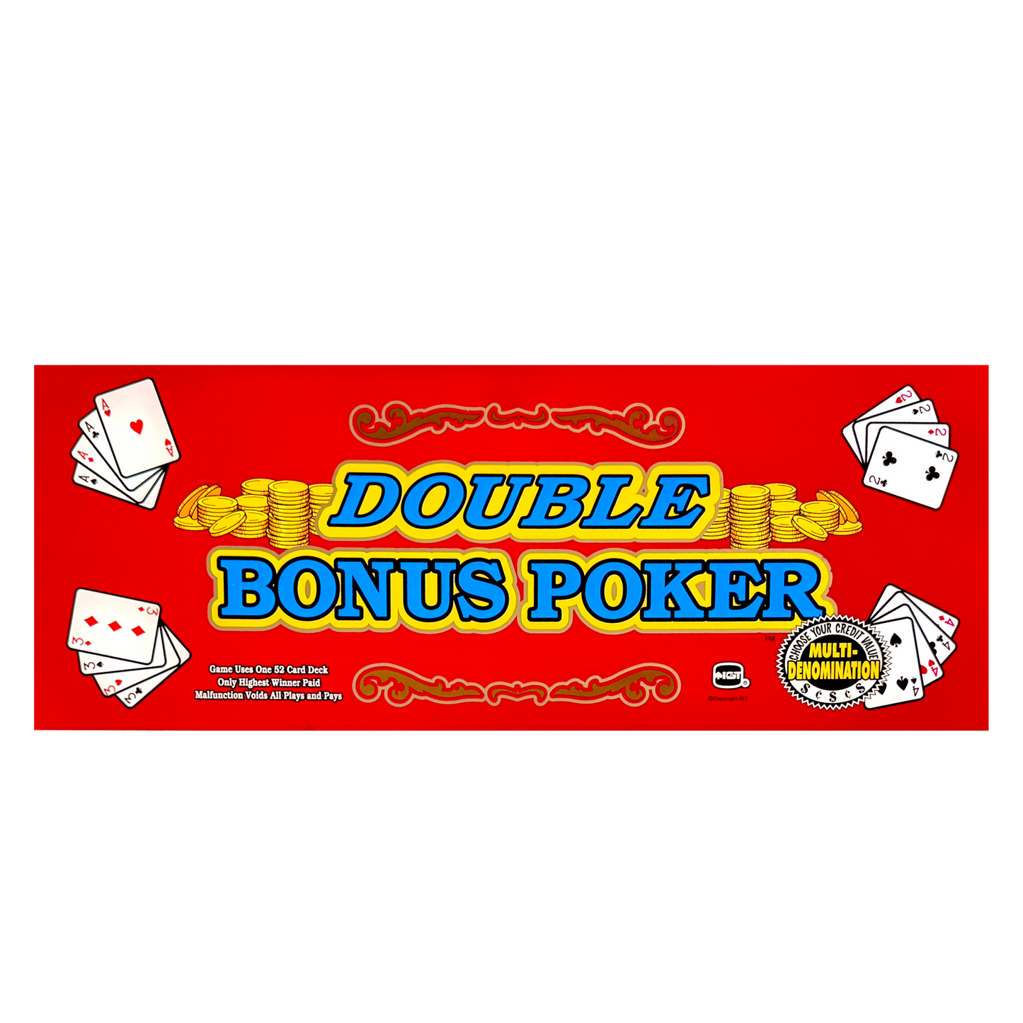 Double Bonus Poker Slot Glass