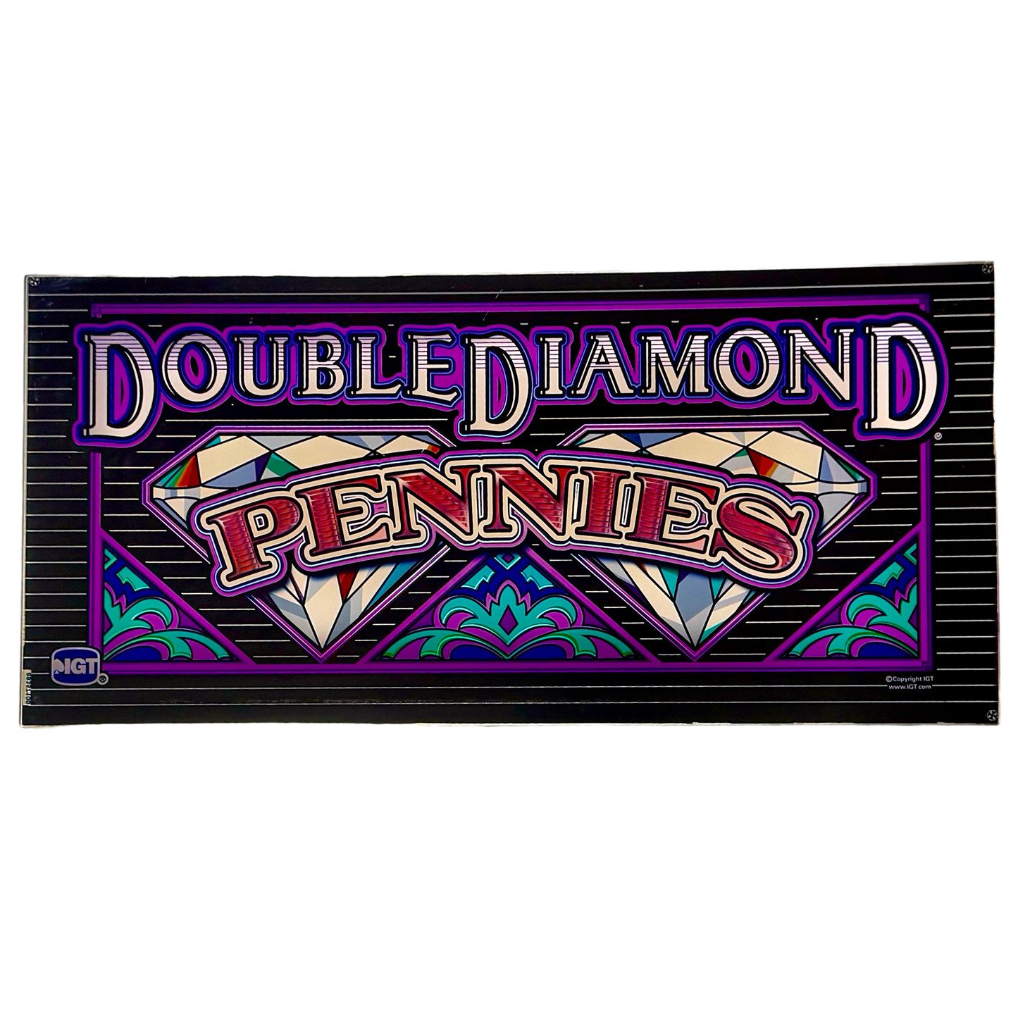 Double Diamonds Pennies Slot Glass